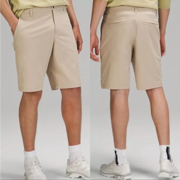 Lululemon Commission Short Relaxed Warpstreme 11" Light Tan Trench Khaki 34 - Picture 1 of 8